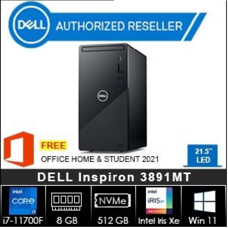 Jual DELL Inspiron 3891 (i7-10700/8GB/512GB/Win11 + OHS) LCD 19.5 di ...