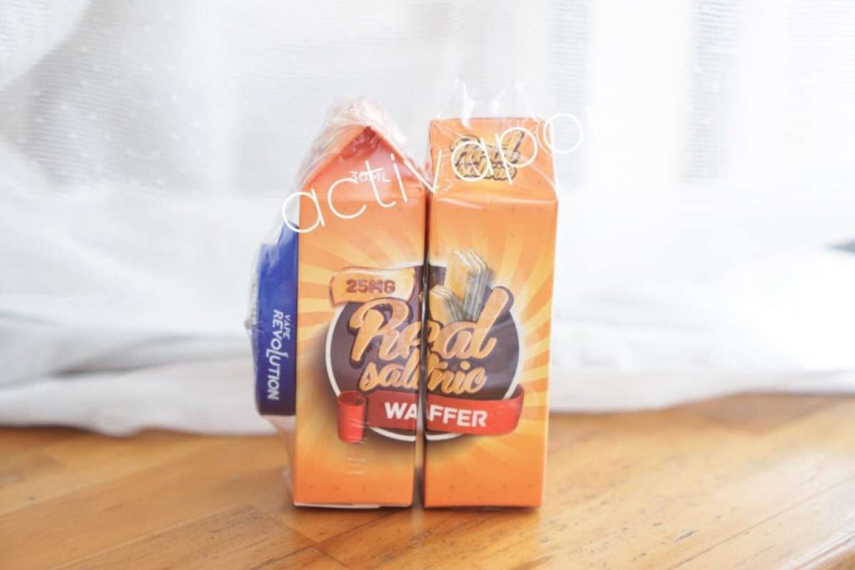 Waffer Real Promo REAL Saltnic WAFFER 25mg Nicotine Liquid Vape salt nic MURAH ...