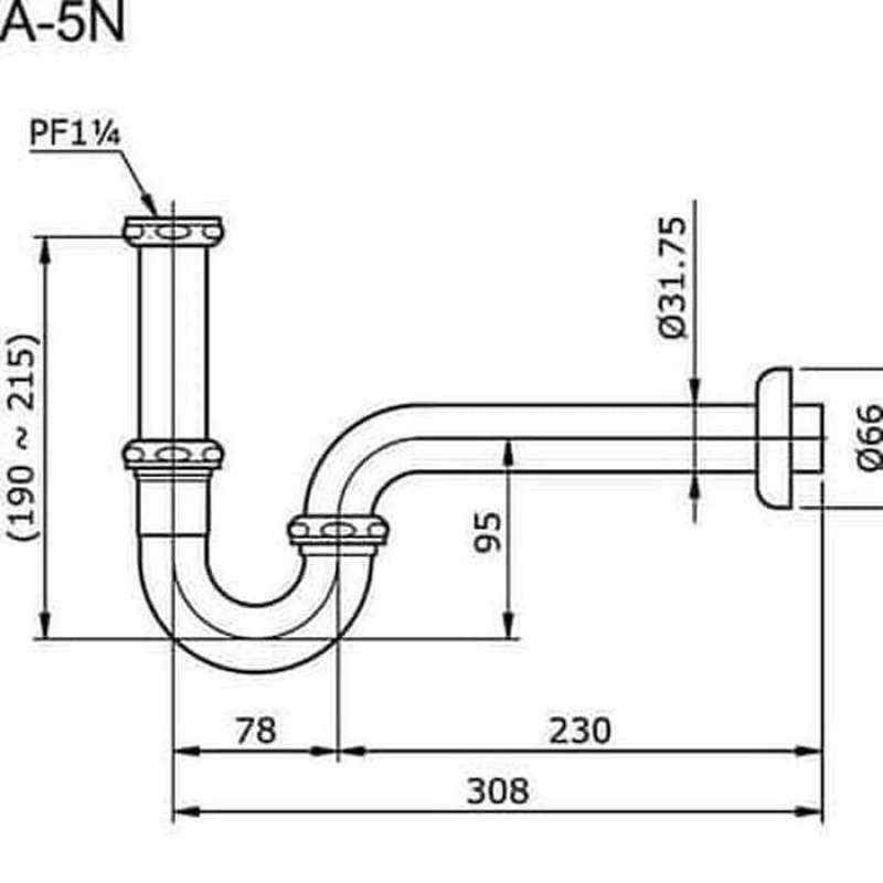 Promo P Trap Toto Thx1A5N /Sifon Leher Angsa Wastafel Toto Diskon 10