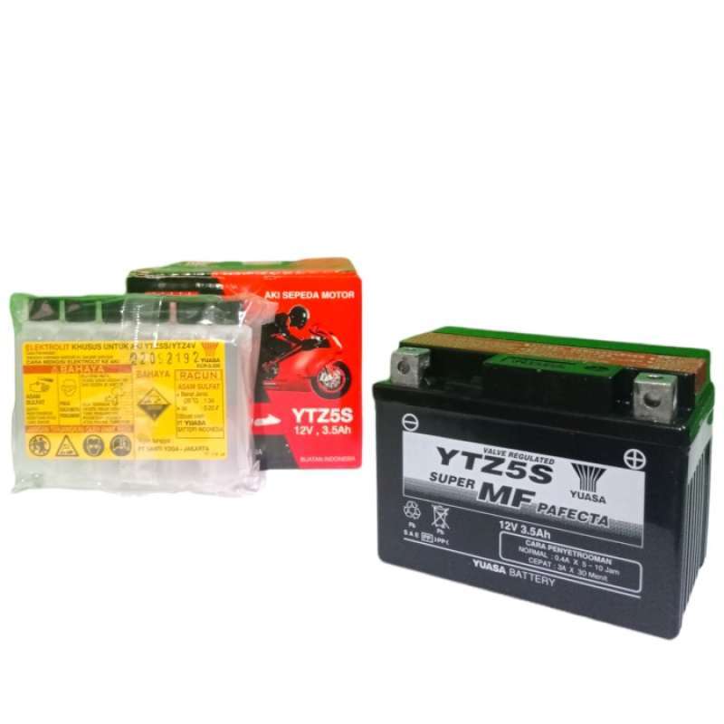 Jual Aki Motor Yamaha Mio Soul, Mio J, Mio Soul GT YUASA YTZ5S Aki