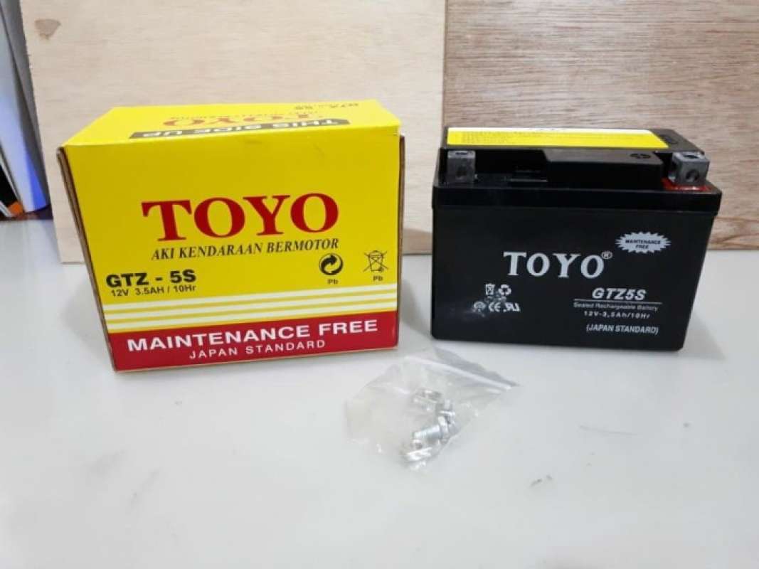 Jual Aki TOYO GTZ5S MF Motor Honda Beat Vario 110 Scoopy Supra X 125