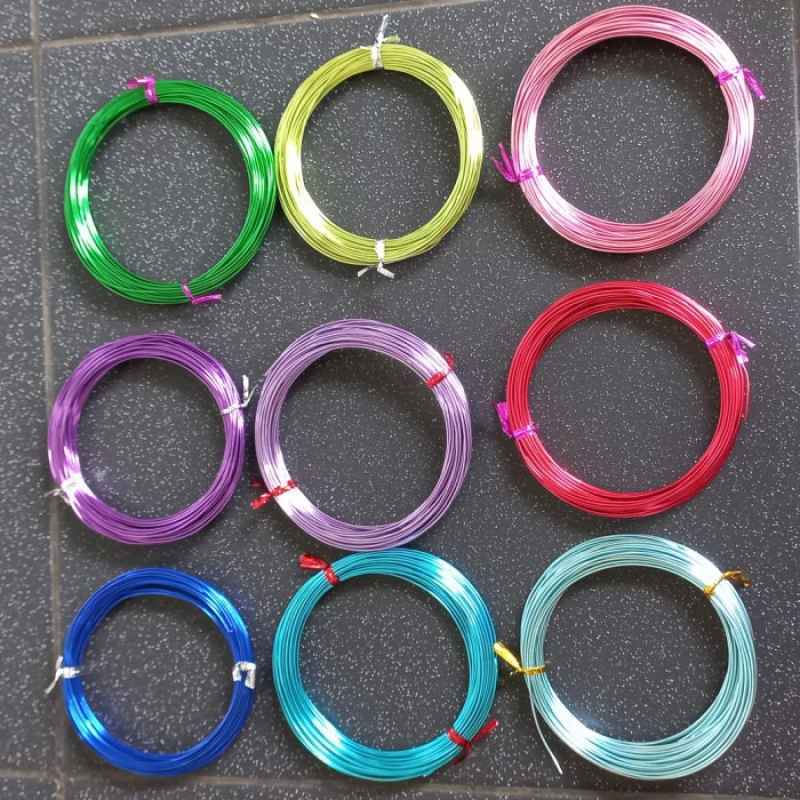 Promo Kawat Alumunium 1mm kawat bonsai kawat craft alumunium wire