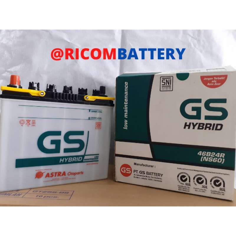 Jual Aki Mobil GS ASTRA HYBRID NS60 ORIGINAL di Seller Gasta Depn