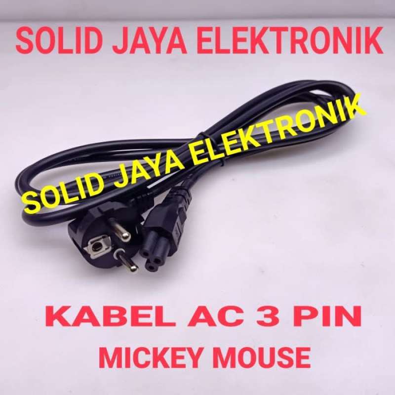Jual Jual KABEL AC LISTRIK 3 PIN MICKEY MOUSE KABEL POWER ADAPTOR ...