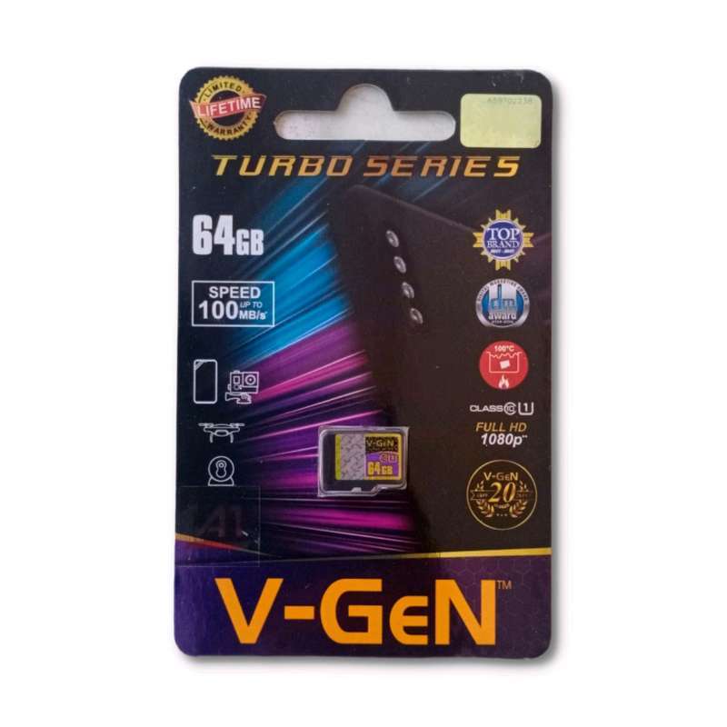 Jual VGEN Microsd Class 10 A1 [ 64 GB ] Kartu Memori Memory Micro SD