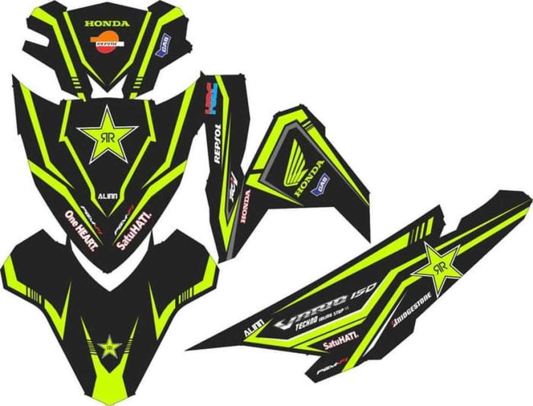 Jual Master Decal Modifikasi Stiker Honda Vario Esp 125 Rockstar Spec B