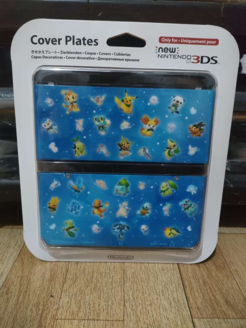 Jual Cover Plates New 3ds Kisekae Pokemon Sealed Blue Cute Stars Sky
