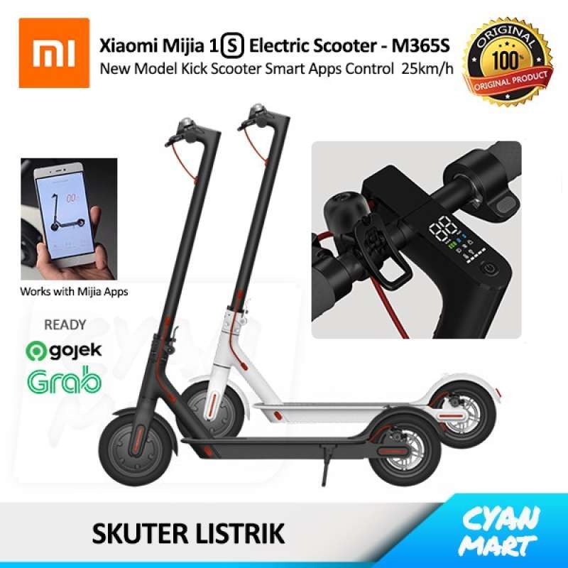 Jual Skuter Listrik Xiaomi Mijia 1S Electric Scooter M365S Smart Apps