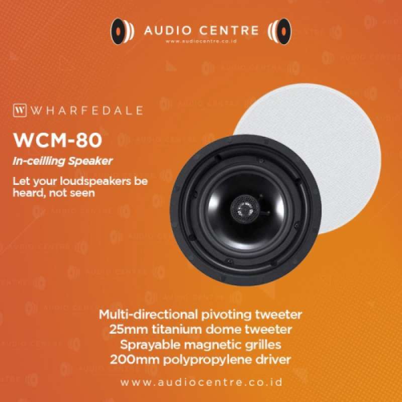 Promo Wharfedale Wcm80 In Ceiling Speakers/Pair Speakers Diskon 15 di Seller Tsurayaa Shop