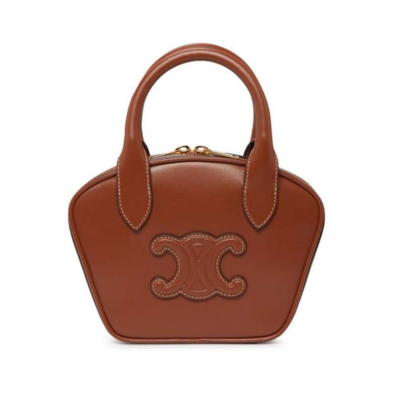 Jual Celine Mini Bowling Top Handle Bag Smooth Calfskin Tan Di Seller