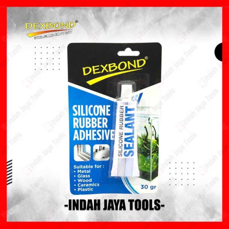 Jual DEXBOND Silicone RUBBER 30 GRAM - Lem Kaca Sealant Bening Aquarium ...