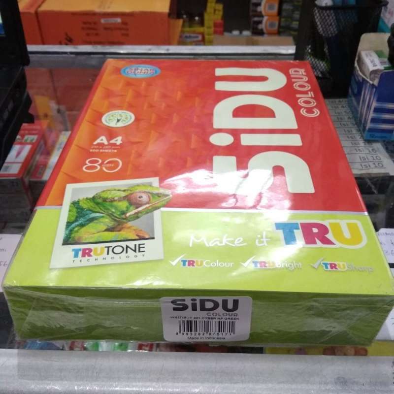 Jual Kertas Warna Sidu A4 80gr It 321 Cyber Hp Green Di Seller Atk ...