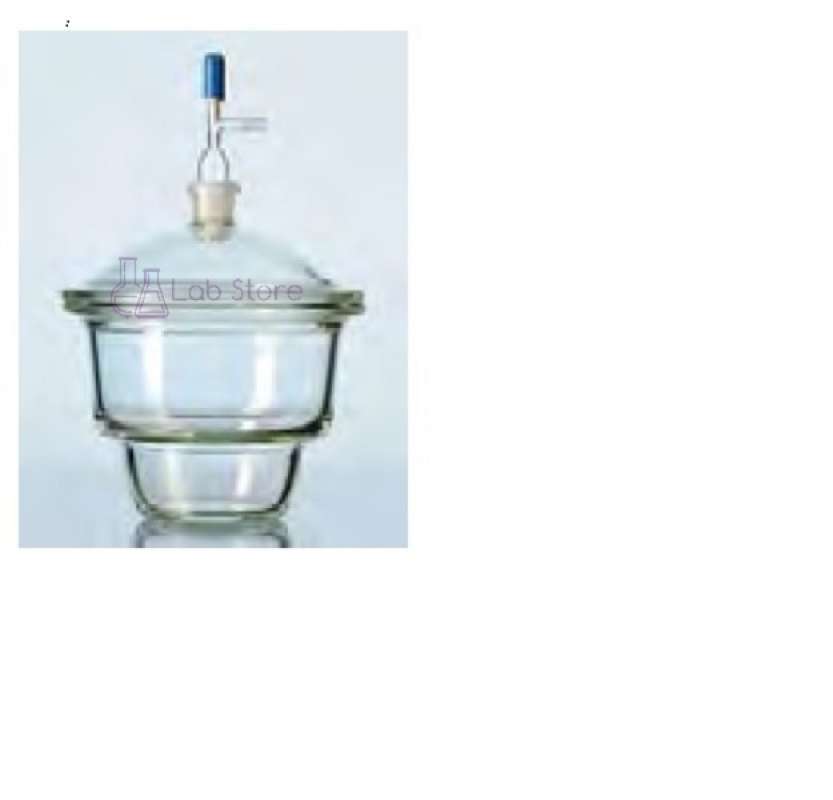 Jual Desiccator Vacuum Desikator Vakum 200 mm With Stopcock Duran di