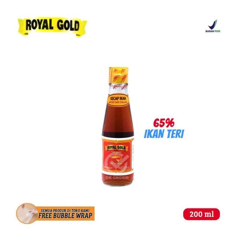 Jual Kecap Ikan Thailand 65 / Fish Sauce / Fish Gravy Royal Gold [200