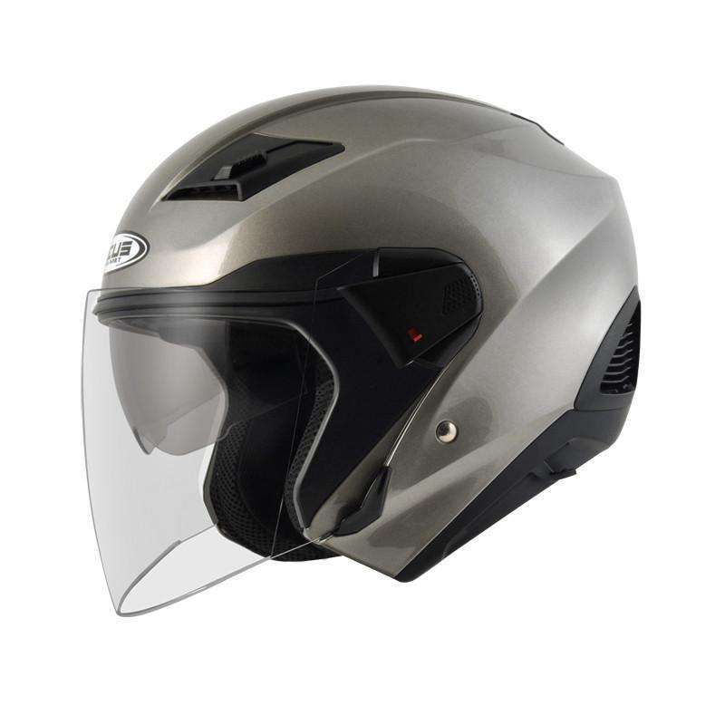 Jual Helm Half Face zeus 611 Dark Silver, not nolan, airoh, agv, kyt