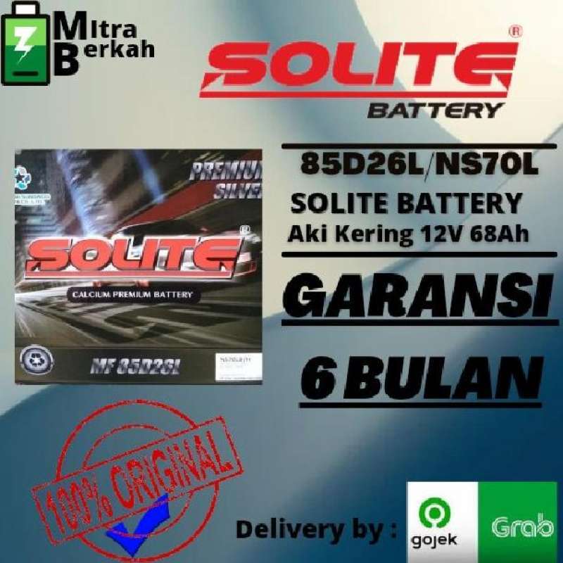 Jual AKI KERING MOBIL NISSAN NAVARA NS70L SOLITE BATTERY di Seller