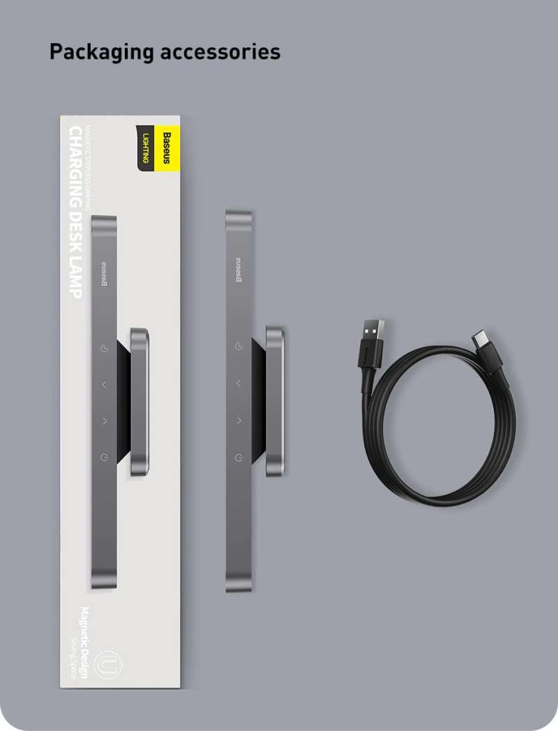Promo Baseus Lampu Led Meja Baca Dimming Magnetic Base Charging Desk ...