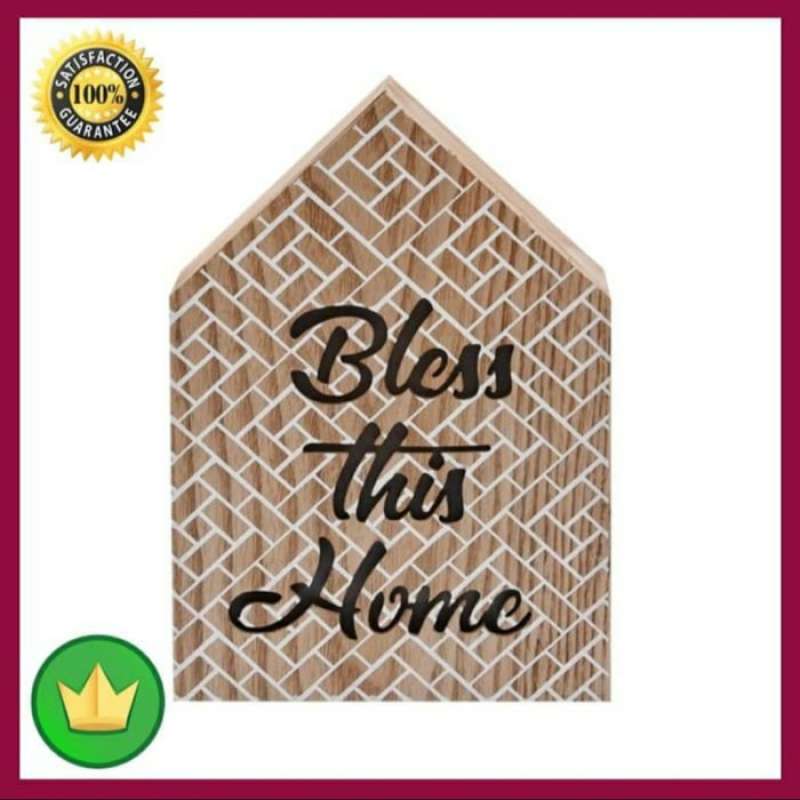 Promo Hiasan Dinding Bless This Home Minimalist Wall Art Deco Diskon 23% di Seller Monero Store