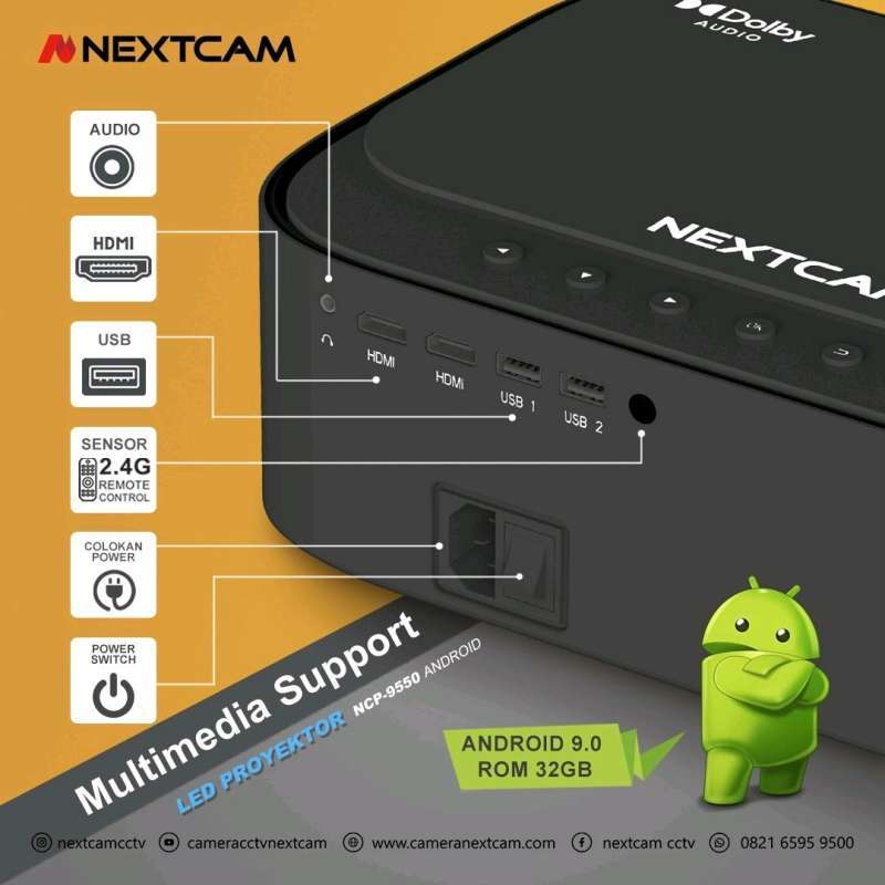 Promo projector bluetooth nextcam ncp 9550 proyektor 5500lumens Diskon ...