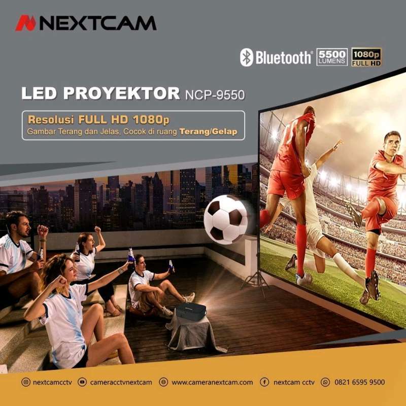 Promo projector bluetooth nextcam ncp 9550 proyektor 5500lumens Diskon ...