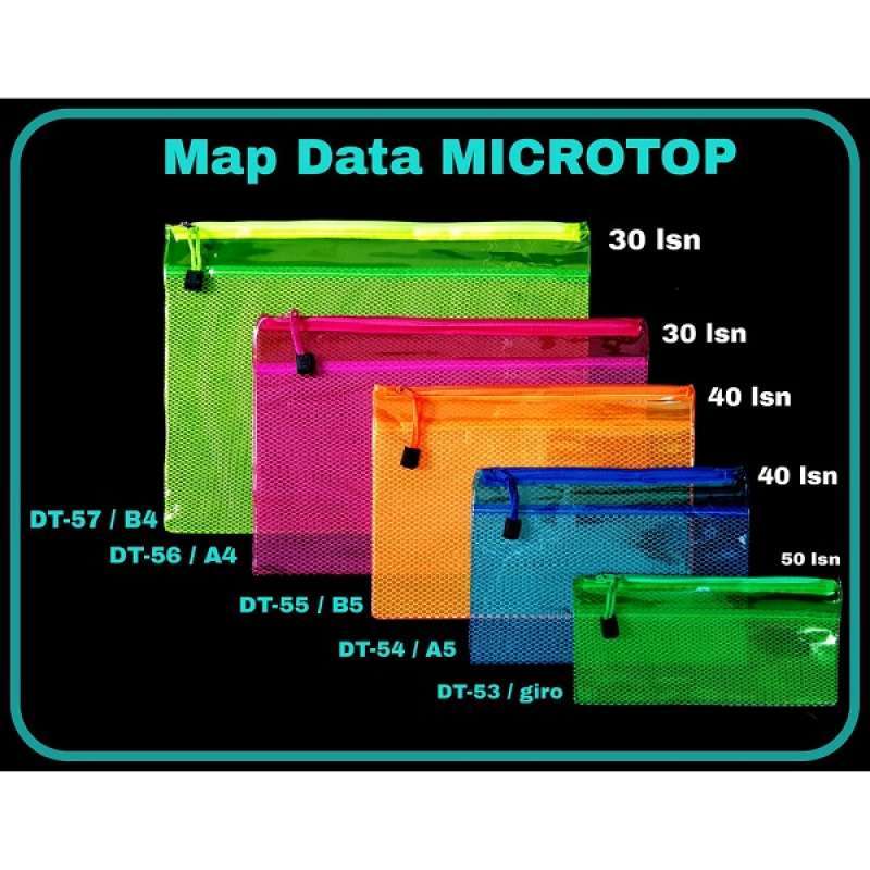 Jual SOS Map Data Amplop MICROTOP DT-56-A4 / Map Data / Map Dokumen/Map ...