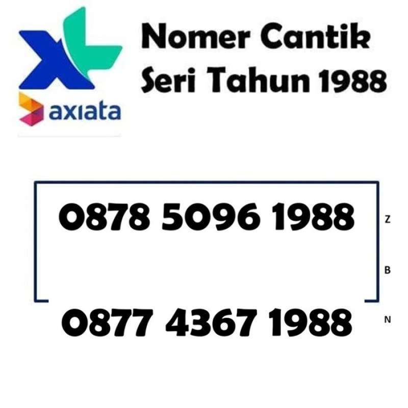 Promo Nomer cantik XL axiata 4G ready nomor kartu perdana seri tahun