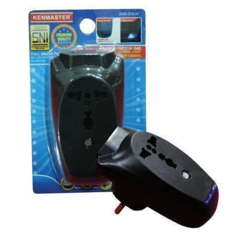 Promo Kenmaster Steker Adaptor + Light Sensor 04b / Colokan Listrik ...