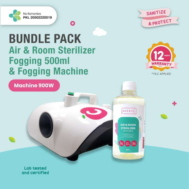 Promo BerryC Fogger Smoke Fog Machine Fogging Disinfectant 900 Watt