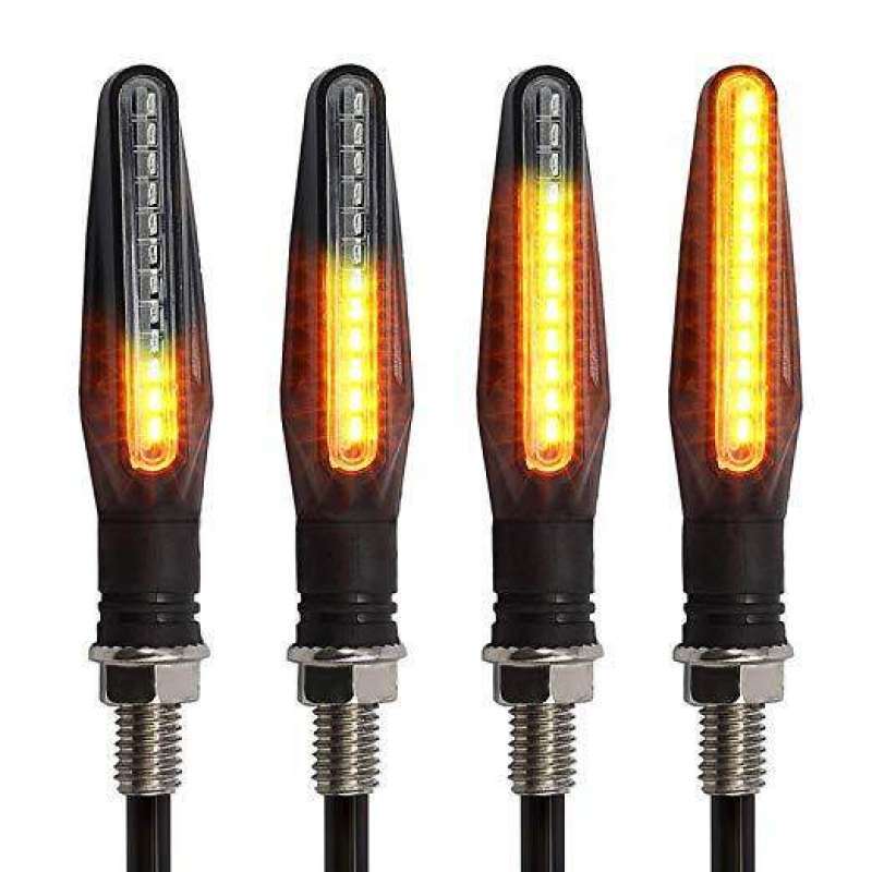 naik suku 2 pcs chrome led tengkorak lampu sinyal belok abs 10 baut mm lubang indikator untuk sepeda motor jalan sepeda motor trail