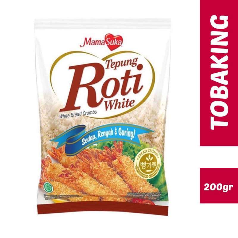 Jual Mamasuka Tepung Roti Putih 200gr white bread crumbs di Seller