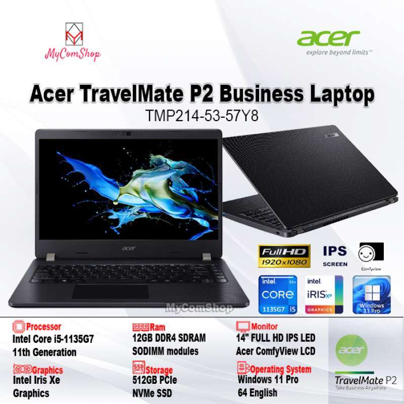 Tmp214 Jual Acer Travelmate P2 Tmp214-53 I5-1135g7 12gb 512gb Ssd Iris Xe 14 ...