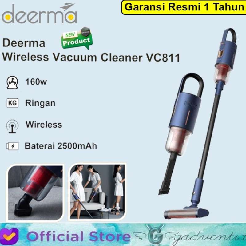 Jual Deerma VC811 Vacuum Cleaner Vacum Wireless Portable Penyedot Debu