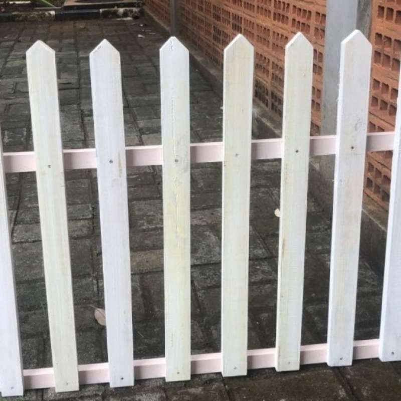 Promo Pagar kayu taman serbaguna panjang 4 meter pakai engsel praktis T