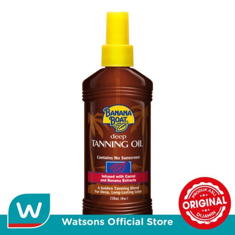 Promo Banana Boat Deep Tanning Oil (Contains No Sunscreen) 236ml Diskon