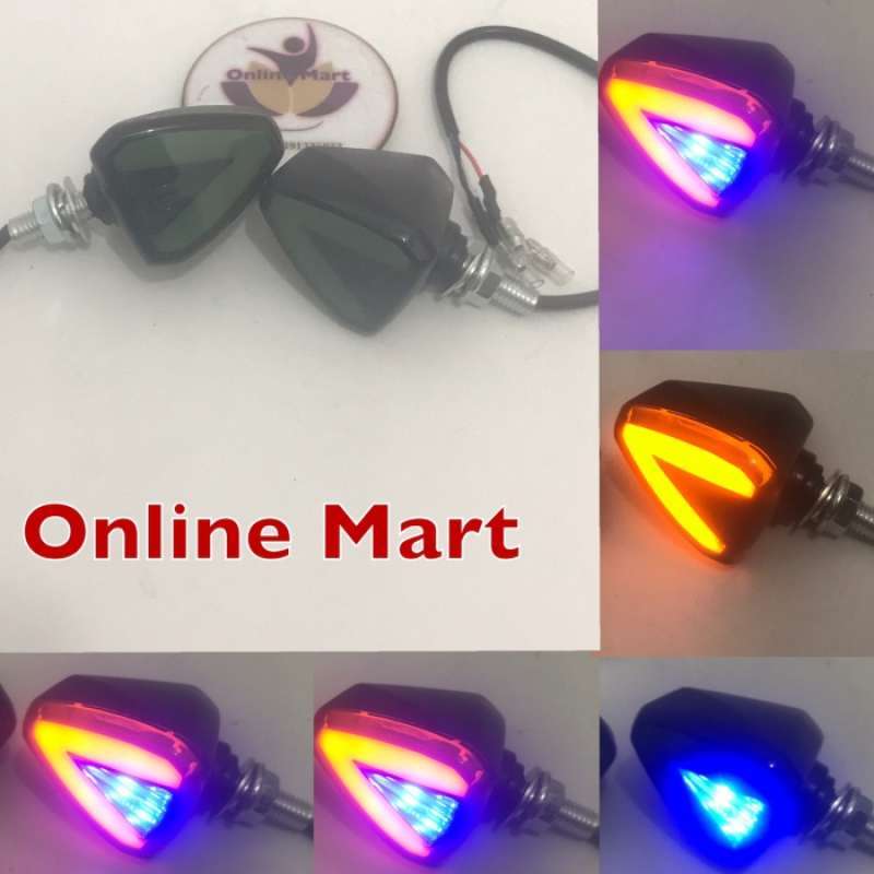 Promo LAMPU SEN LED 2WARNA UNIVERSAL MX KING VIXION CB CBR RX KING
