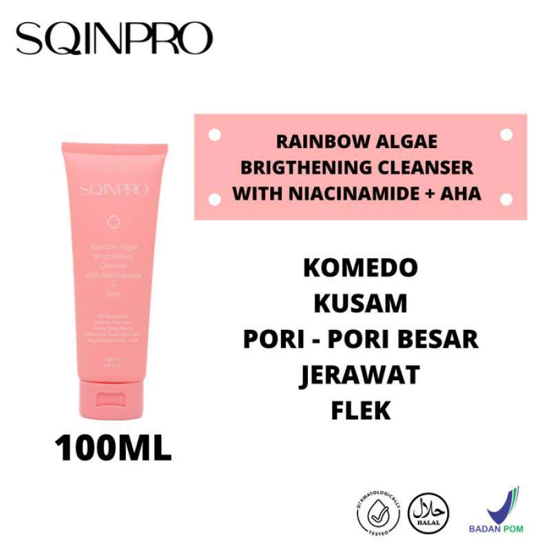 Jual Sabun Muka - Facial Wash Sqinpro - With Niacinamide + Aha - Bpom ...