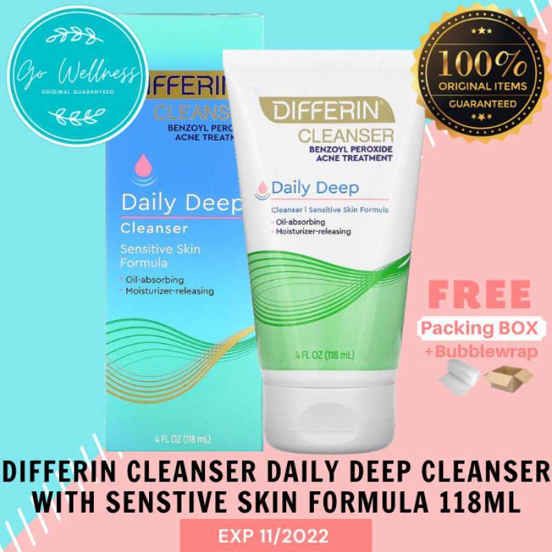 Jual Differin Daily Deep Cleanser With Benzoyl Peroxide 118Ml di Seller HOLMES STORE Indonesia