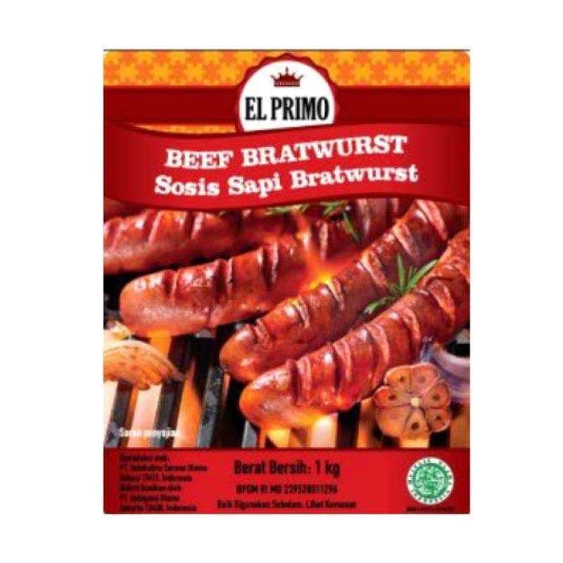 Jual El Primo Beef Bratwurst Sausage 500 Gr / Pack (bn) Di Seller Fresh