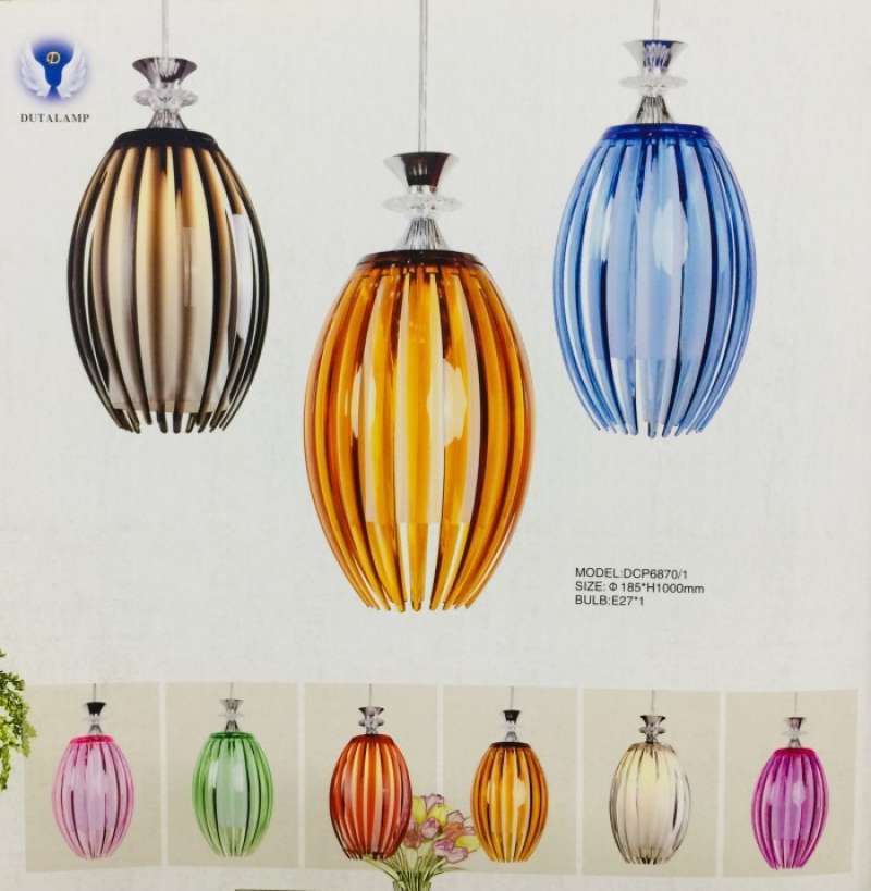 Promo Lampu Gantung Hias Minimalis Elegan 1 Lampu Ukuran D18cm x H100cm