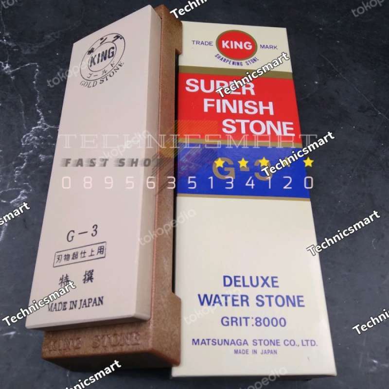 Super Finishing Stone F-3X - Fijne korrels 4000 - Watersteen voor het