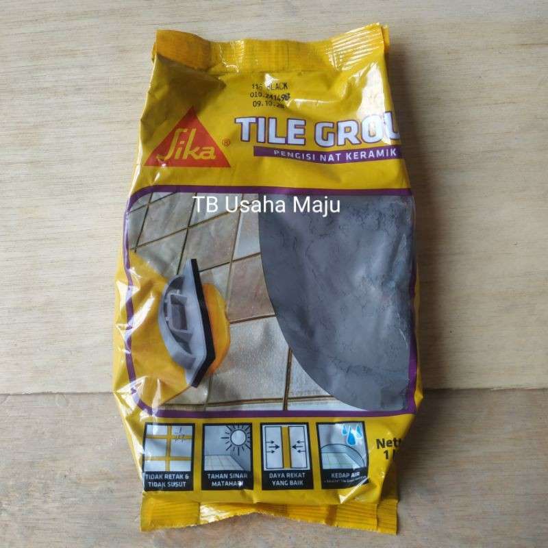 Jual Sika Tile Grout 1 Kg Warna Hitam Pengisi Nat Keramik Granite di