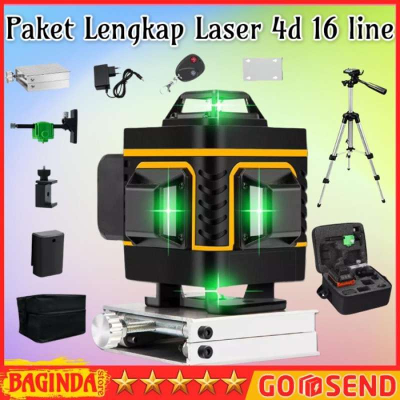 Promo Laser level 16 line HILDA 4D Mesin Self Leveling Laser with ...
