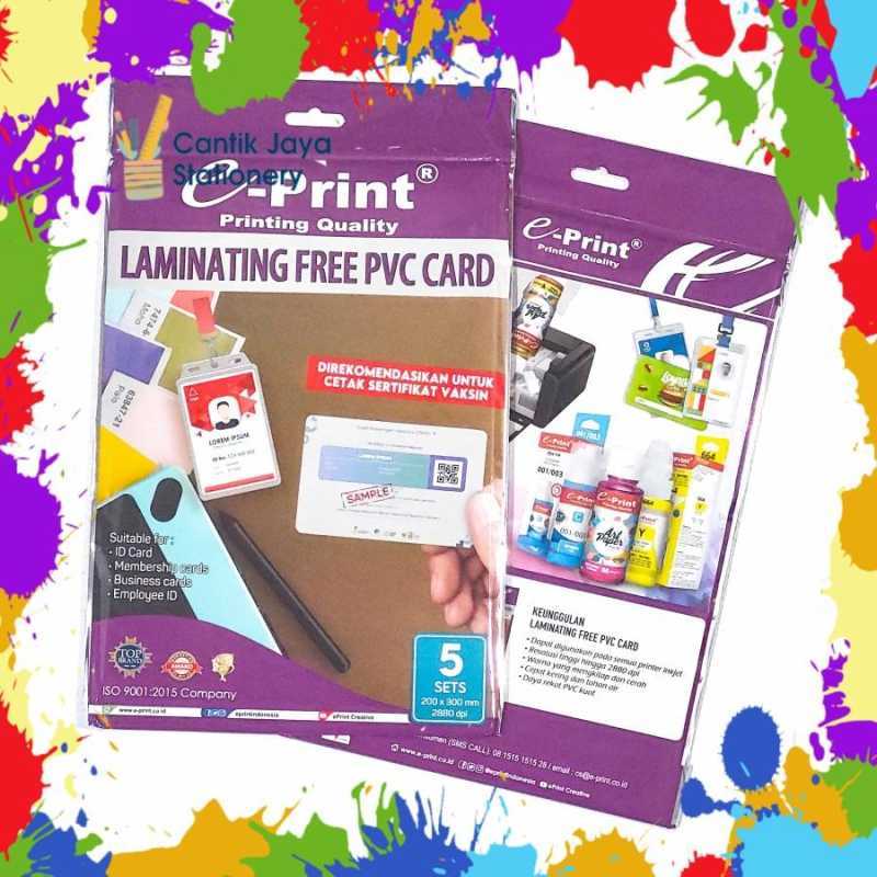 Jual Printable Card Id Card Kertas Pvc E-print Di Seller Cantik Jaya ...