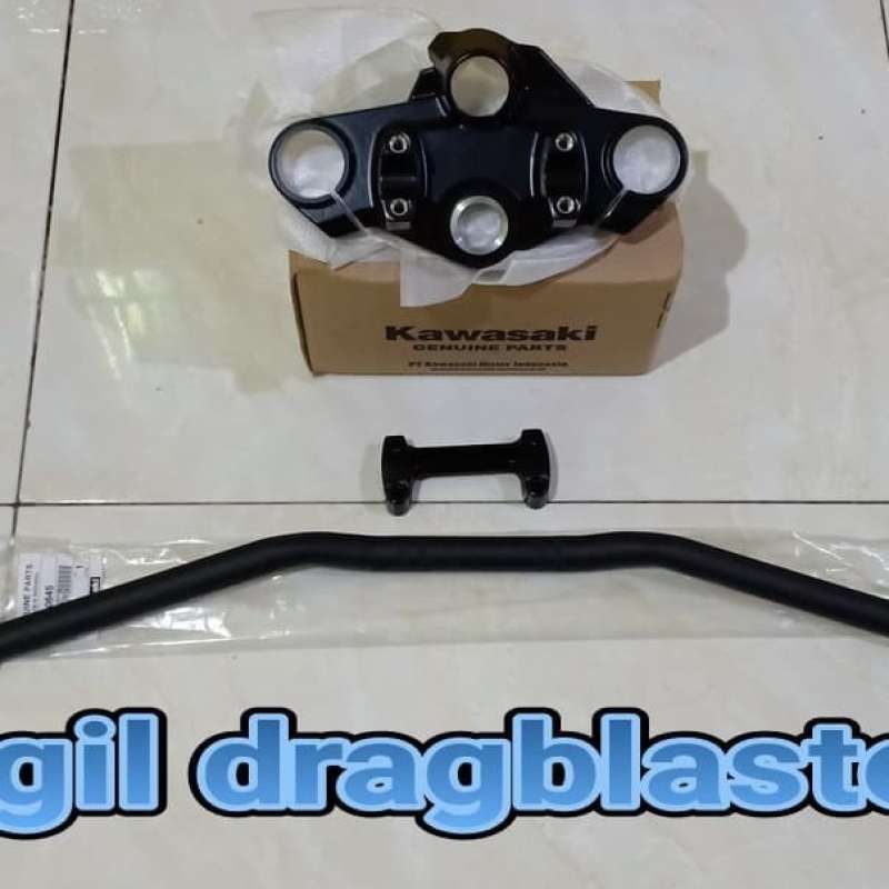 Promo segitiga atas set + stang ninja z250 sl original kawasaki Diskon