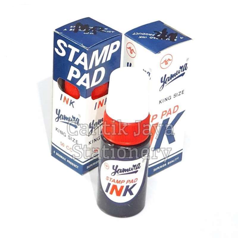 Jual Tinta Stempel Stamp Pad Ink Yamura 50cc warna merah Ungu di