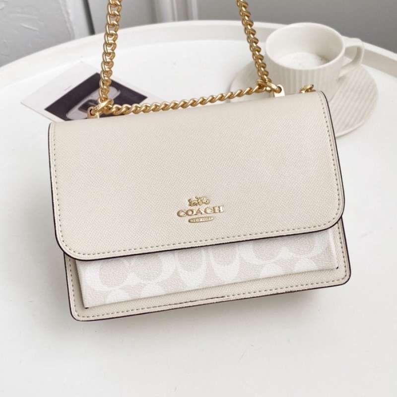 Jual Coach Klare Crossbody In Signature Canvas Glacier White di