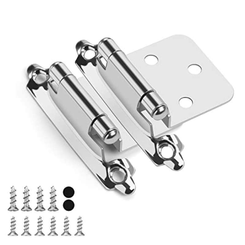 Jual homdiy 12 Pairs (24 Units) Brushed Nickel Hinge Self