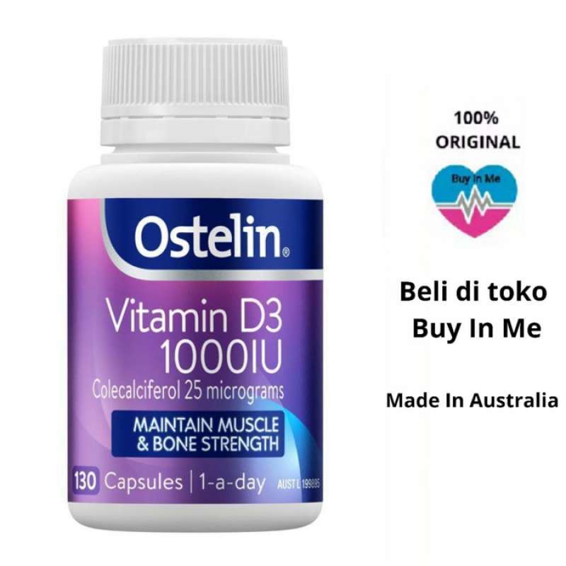 Jual OSTELIN VITAMIN D3 1000IU OSTELIN VITAMIN D 130 KAPSUL di Seller Afifah Tick Kartini