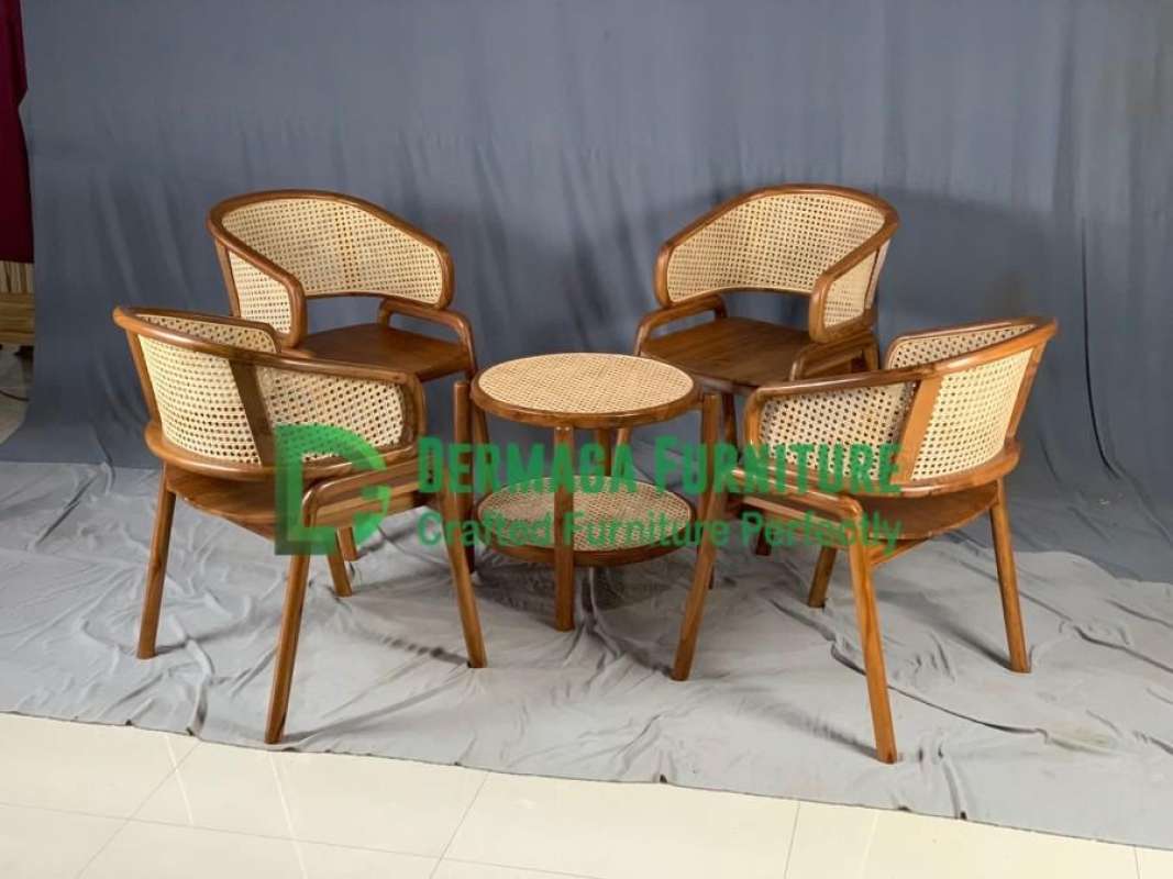 Jual PRE ORDER KURSI C TUMPUK MEJA ZEA CAFE MINIMALIS RETRO TAMU TERAS