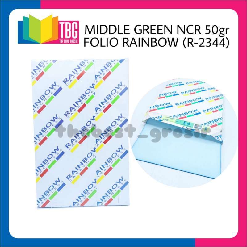 Jual 1 RIM (500 LEMBAR) KERTAS MIDDLE NCR 50GR FOLIO RAINBOW / KERTAS NOTA / KERTAS NCR / NCR